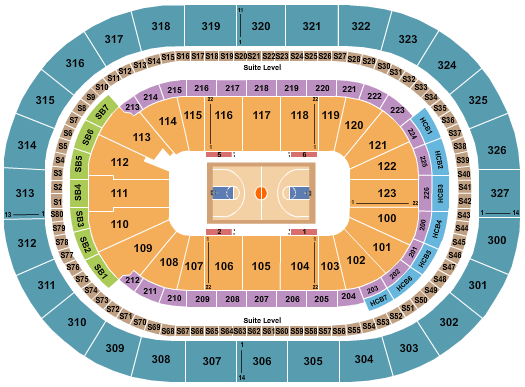 KeyBank Center NCAA Tournament Seating Chart